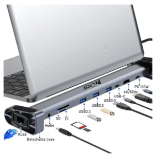 USB C Laptop Docking Station Stand