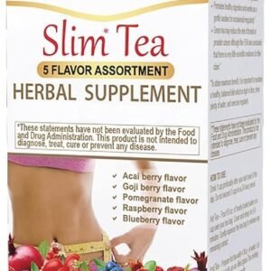 Hyleys Slim Tea 5 Flavor Assortment - Weight Loss Herbal Supplement Cleanse and Detox